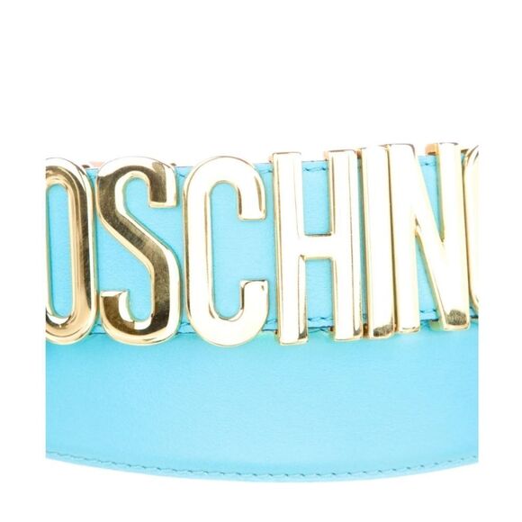 MOSCHINO BELT LIGHT BLUE 42" NWT - Picture 5 of 12